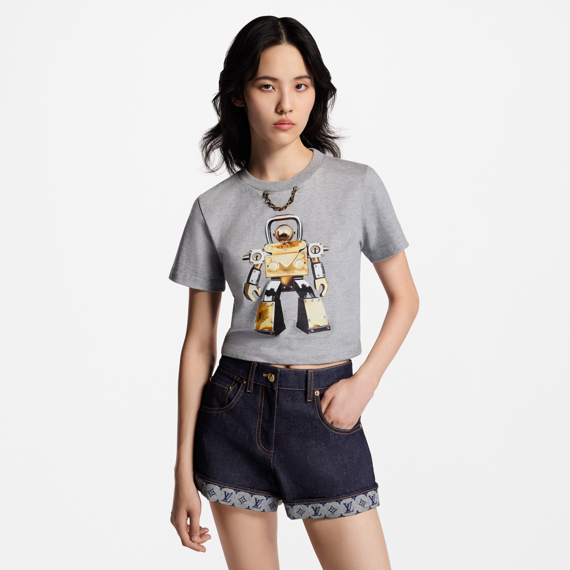 【すぐ届く♪】【LV】ロボットクロックトップ すぐ届く♪】【LV】ロボットクロックトップ トップス（レディース）
